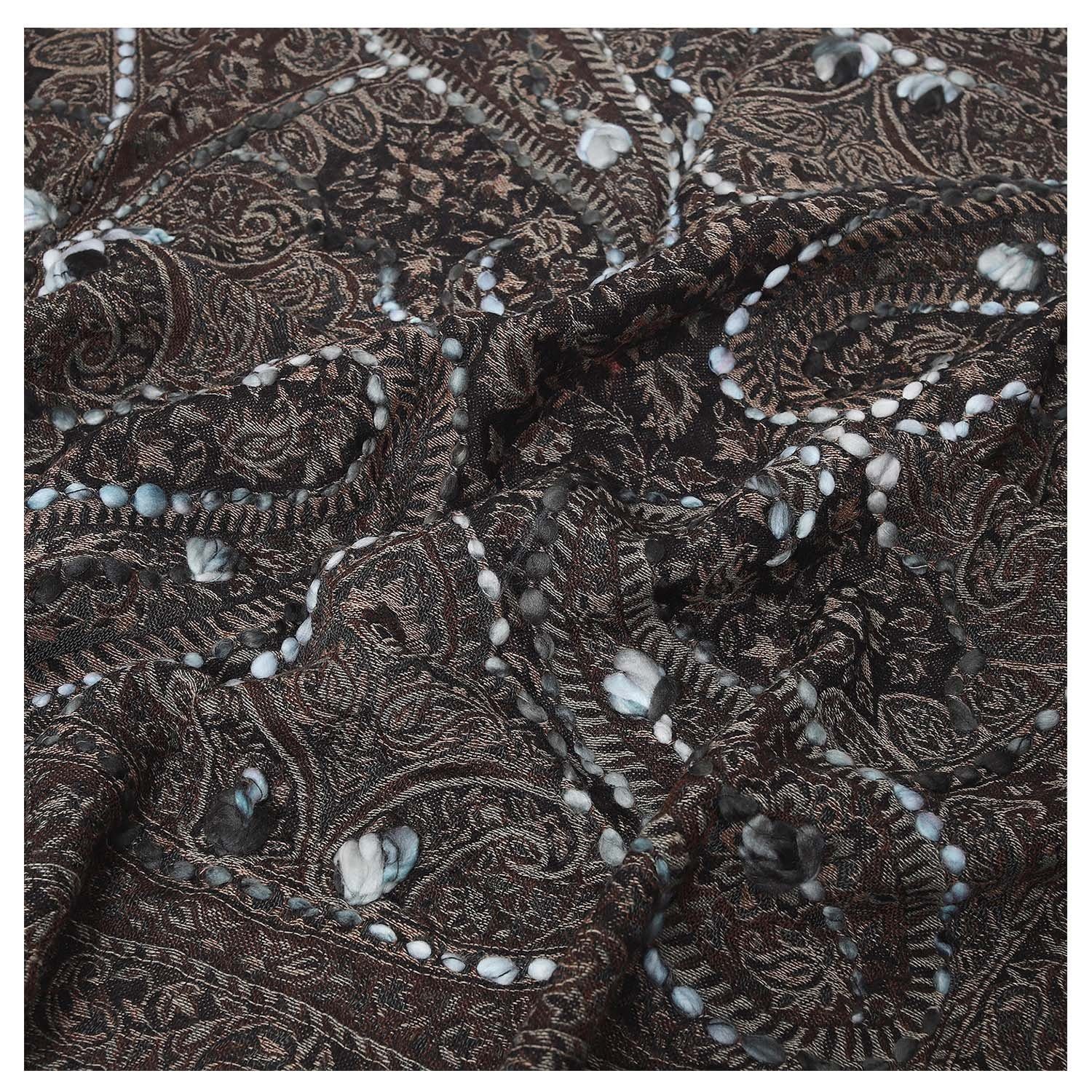 Moro Schal aus Premium-Qualität Schal Mütze XXL Winter-Schal 70x180 & Pashmina (Handmade Orientalischer Naturfaser, Langschal 29B handgenäht Paisley-Muster) cm, mit A902C29B Casa