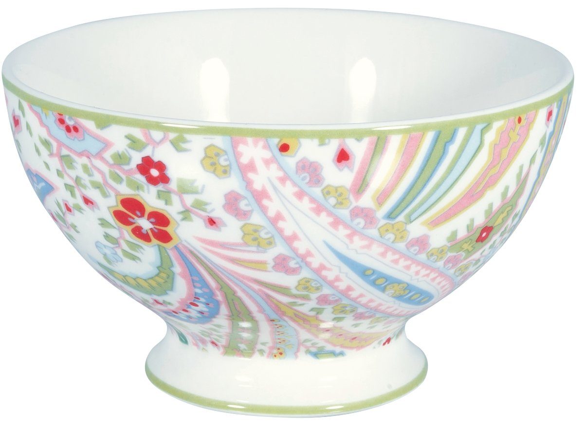 Greengate Schale Elva Soup Bowl pale pink 15 cm, Porzellan, (Schalen & Schüsseln)