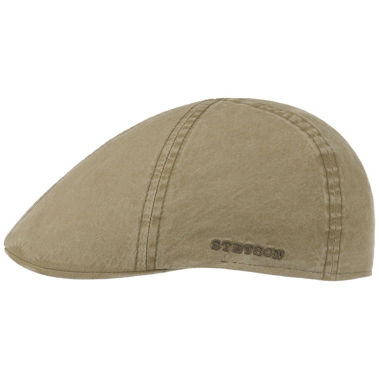Stetson Flat Cap (1-St) Flatcap mit Schirm dunkelbeige