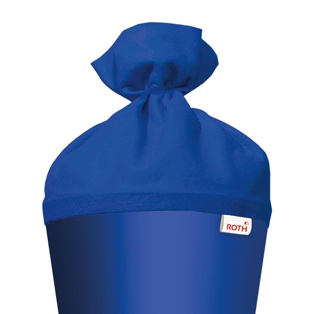 Roth Schultüte Basteltüte 70 cm, rund ultramarinblau Einschulung Zuckertüte Spitze Filz-Verschluss – Bild 4 von 5