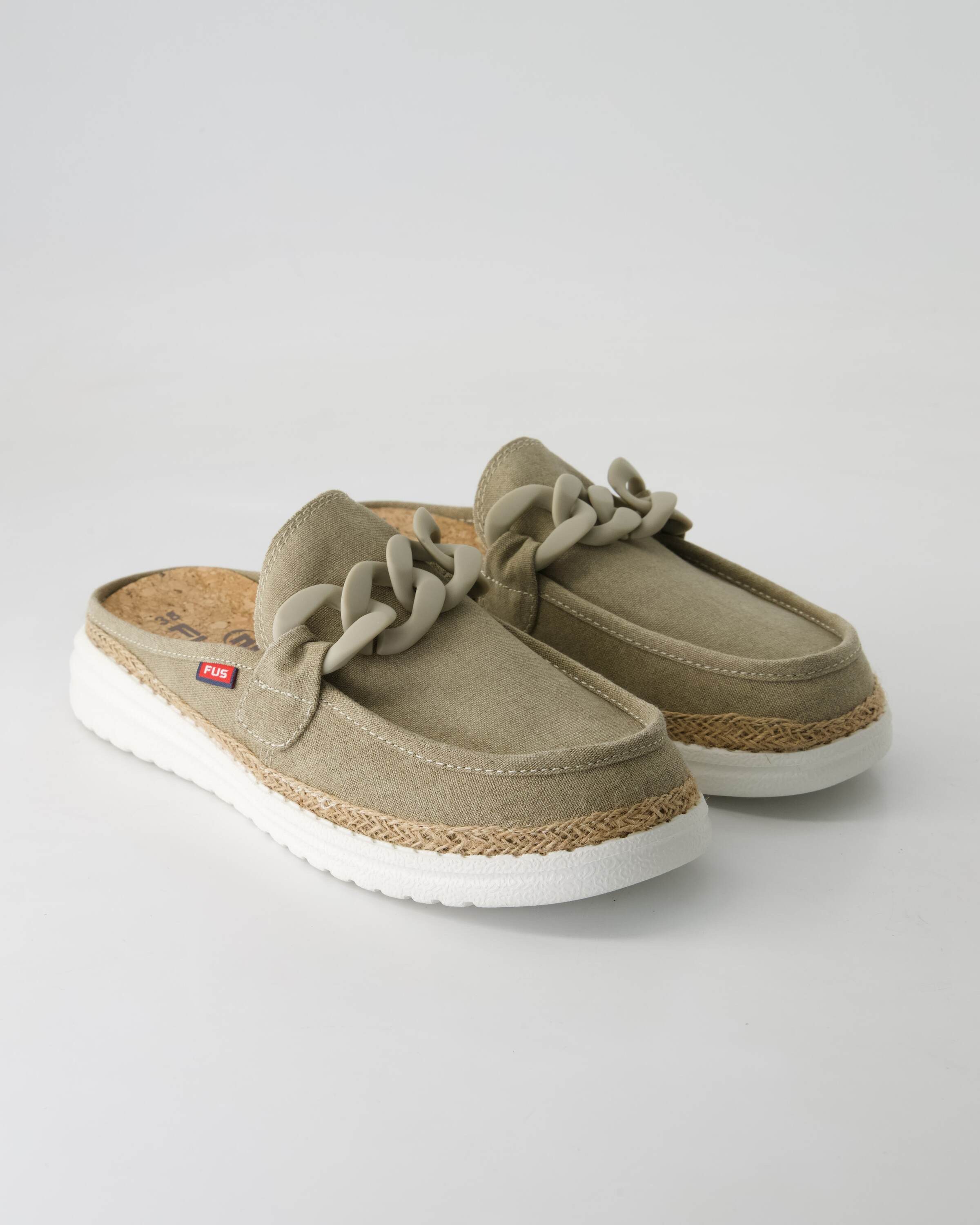 Ella chain raffia Slipper