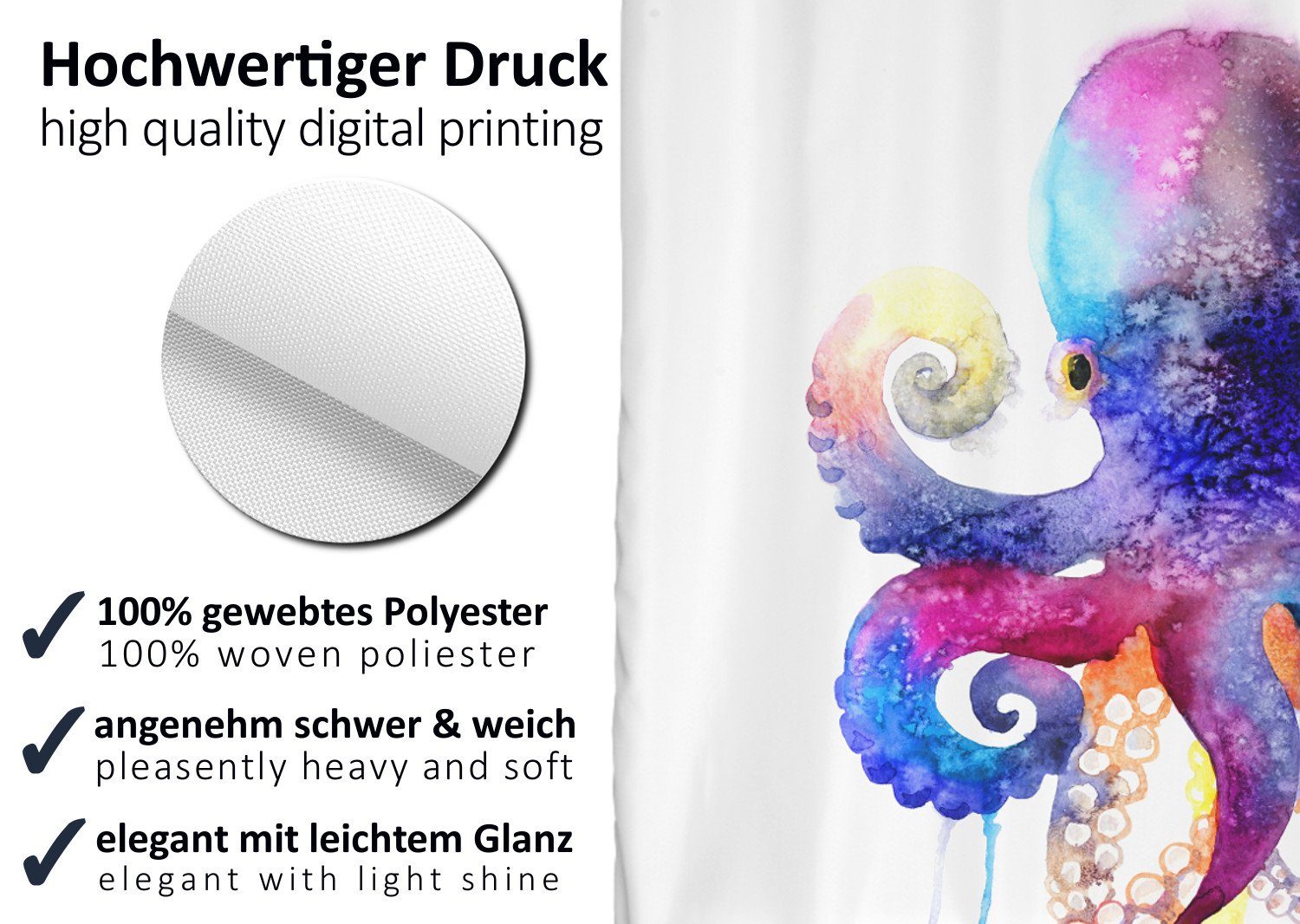 Arteneur Duschvorhang Breite 120 cm, Anti-Schimmel Beschichtet, Beschwerter günstig online kaufen