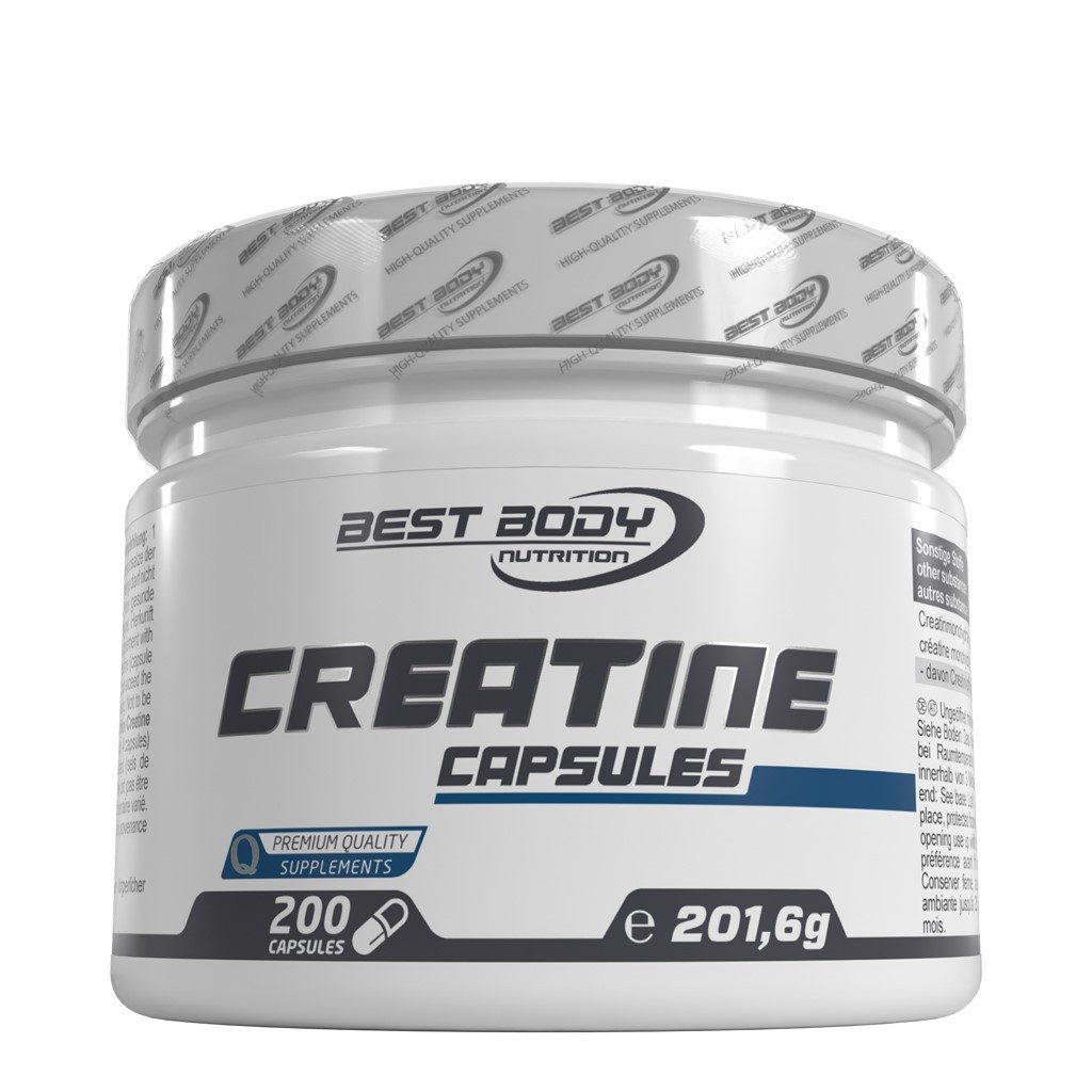 Best Body Nutrition Creatine Kapseln - 200 Stück/Dose Kapsel, 202 g
