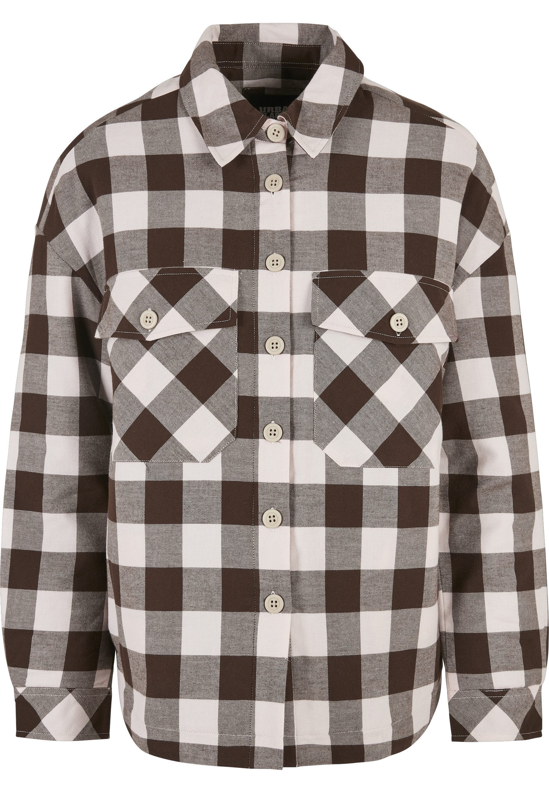 Hemdjacke Urban Classics Damen Ladies Flanell Padded Overshirt
