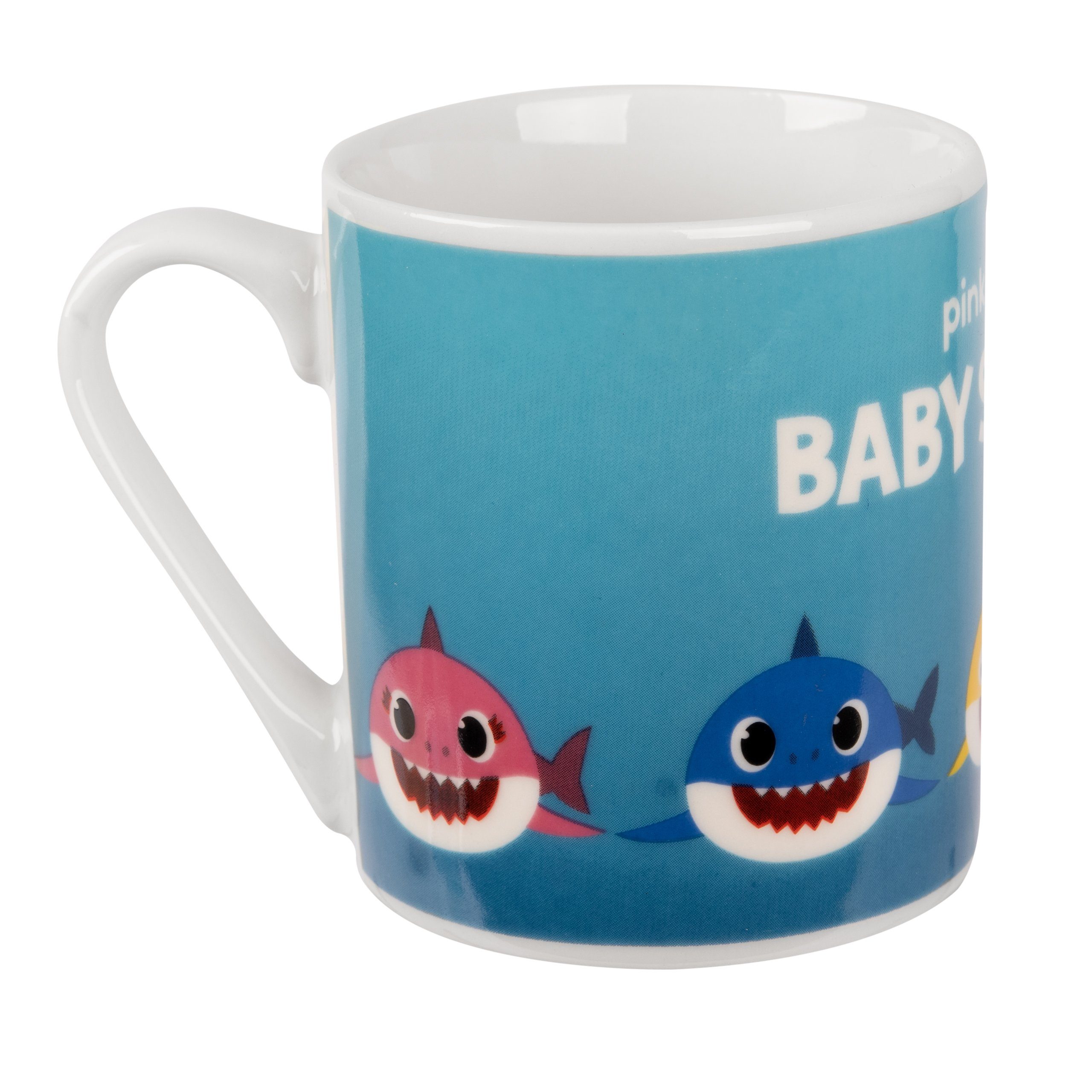 United Tasse für Porzellan Baby Sharks Kinder Tasse Porzellan Shark - 5 aus 230 Blau ml, Labels®
