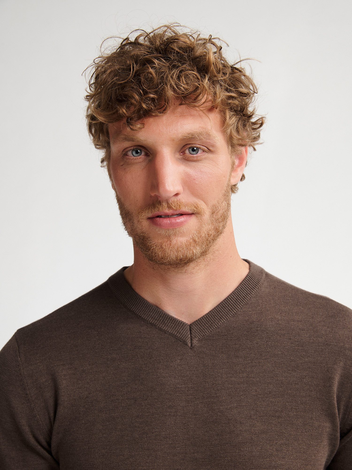 Petrol Industries V-Ausschnitt-Pullover V-Neck Basi Materialmix mit Baumwollanteil