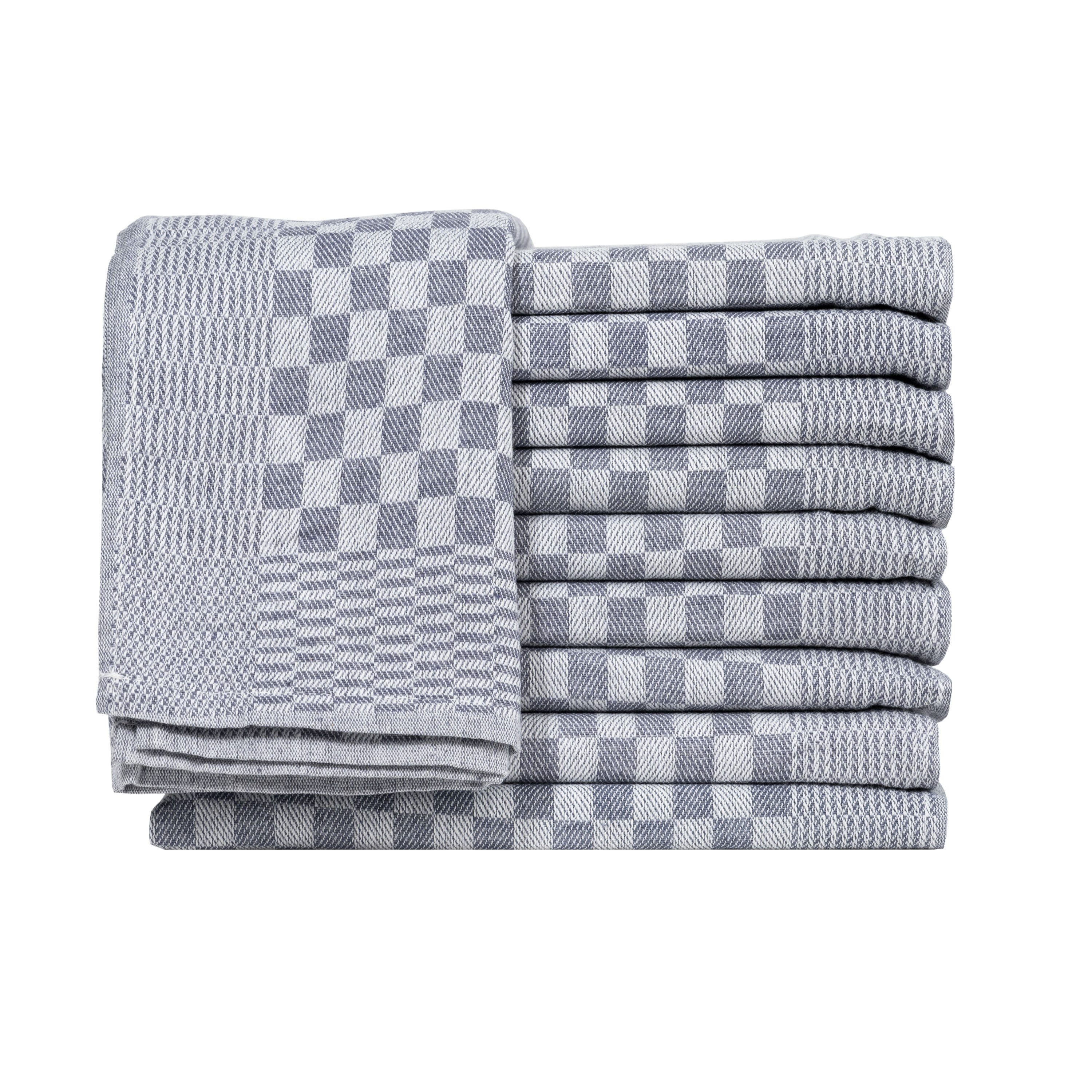 Müskaan Spültuch Geschirrtücher 100% Baumwolle 50x70 cm Grubentücher zum Abtrocknen, (10-tlg., Vielfältig einsetzbar), Küchentücher zum Putzen, Fusselfrei, Saugstark