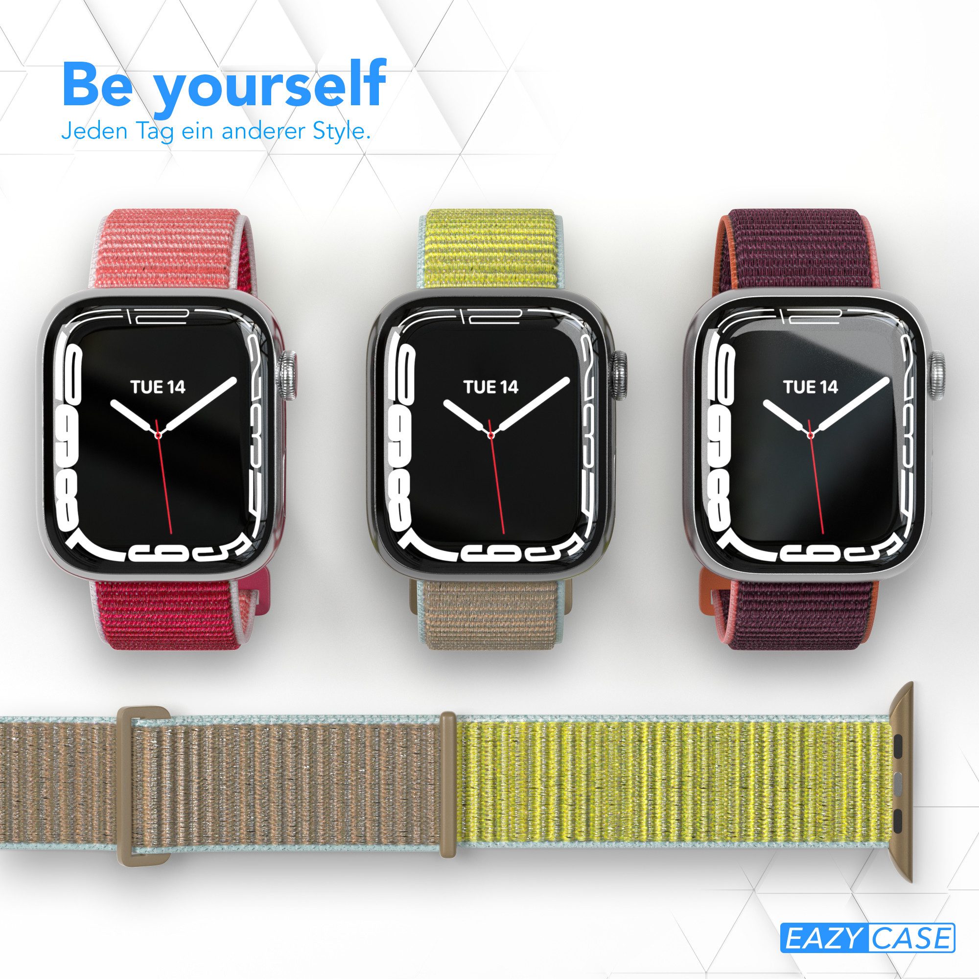 EAZY CASE Uhrenarmband Nylon Band für iWatch 11 10 9 8 7 6 5 4 3 2 SE Ultra günstig online kaufen