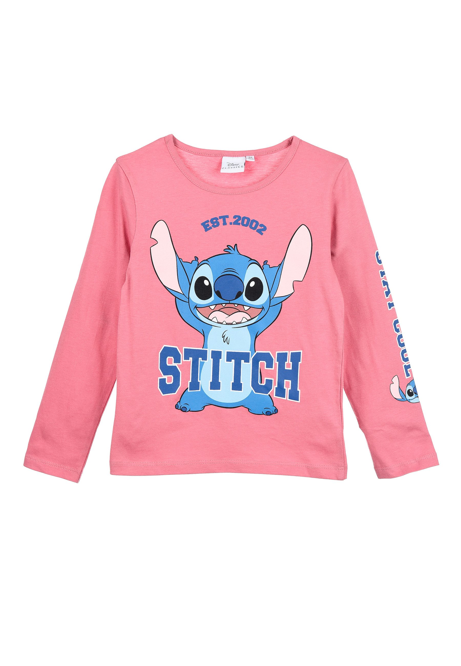 Stitch Langarmshirt Kinder Mädchen langarm Shirt Oberteil Longsleeve