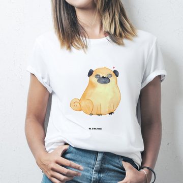 Mr. & Mrs. Panda T-Shirt Mops - Weiß - Geschenk, knuffig, Liebe, Hundemama, Hundeliebe, Hundeb (1-tlg)