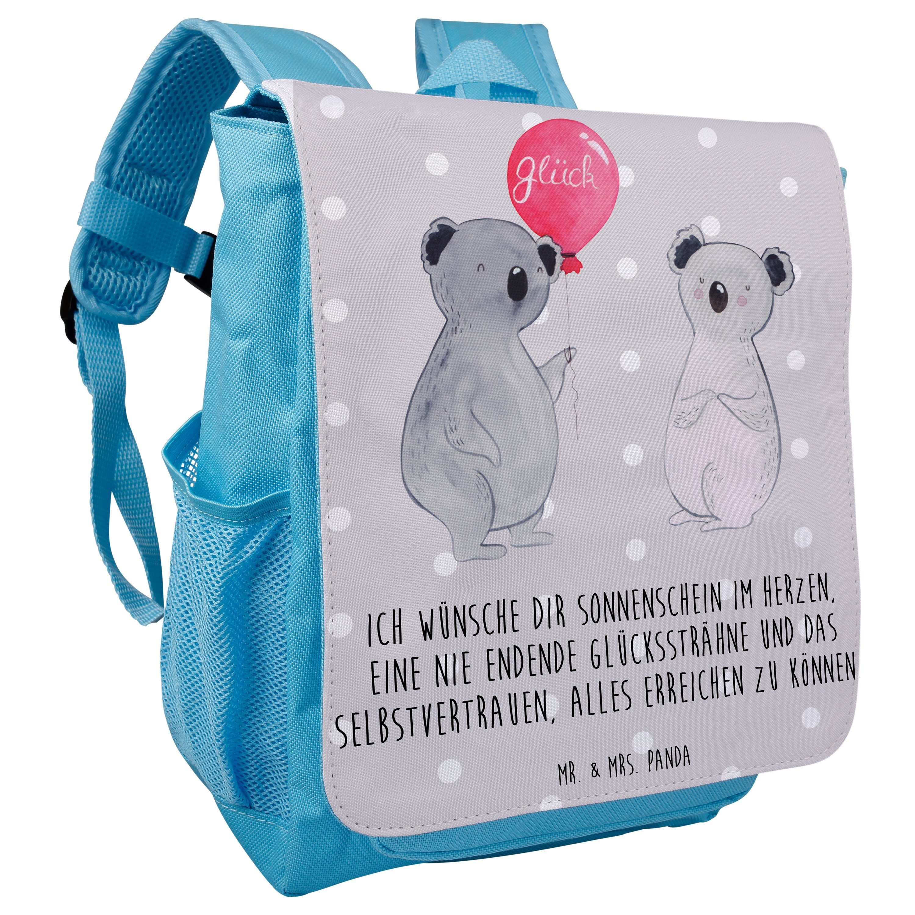 Mrs. Mr. Kinderrucksack K Pastell Grau Koalabär, Geschenk, - Luftballon Party, Koala Panda Jungen - &