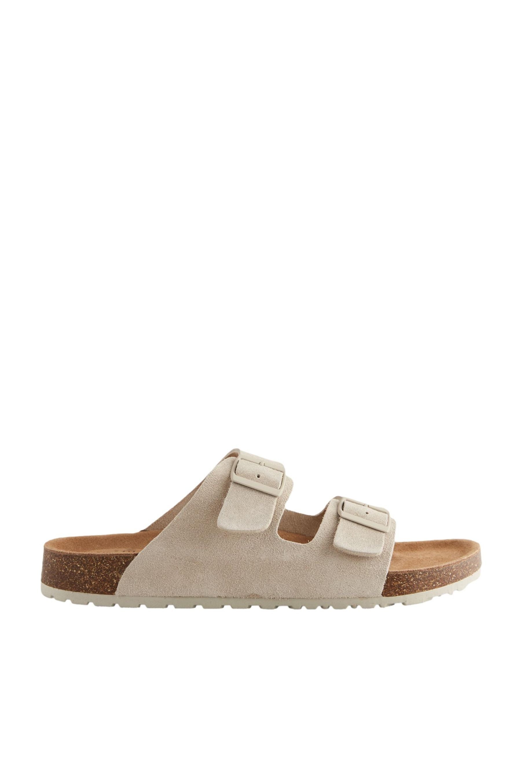Next Ledersandalen mit zwei Schnallen Pantolette günstig online kaufen