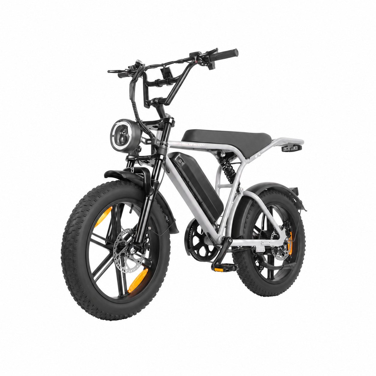 PixelPilot E-Bike Cityrad E6 3.0 Elektrofahrrad 48V 15Ah 7-Gang 20"x4.0 Fatbike mit LCD, Mittelmotor, 720 Wh, (Packung)