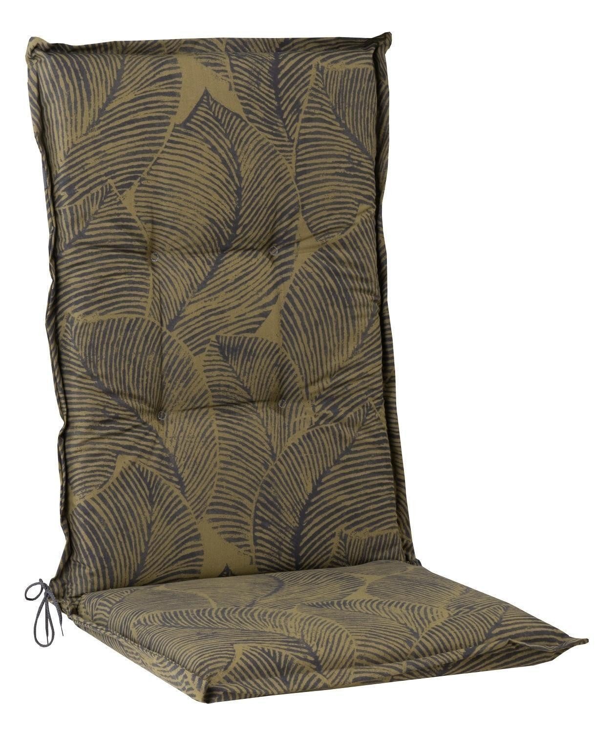 Polsterauflage FARANI, 50 x 120 cm, Grün, für Hochlehnstühle