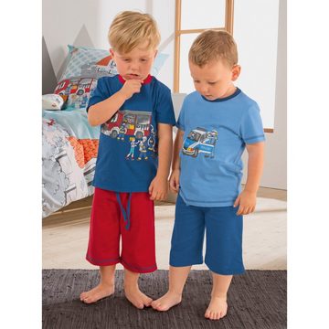 Erwin Müller Pyjama Kinder-Shorty (2 tlg) Single-Jersey gemustert
