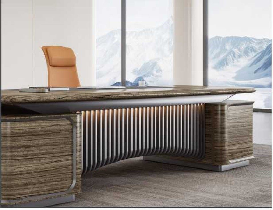 Xlmoebel Büromöbel-Set Eckschreibtisch mit Schrank in modernem Design für Home-Office, (2-tlg., Set Büro 2 tlg. (Eckschreibtisch + Schrank), Hergestellt in Europa
