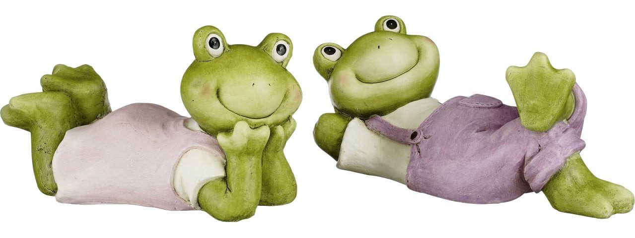 Mica Decorations Gartenfigur Mica Decorations Dekofigur Frosch 30 cm mehrfarbig