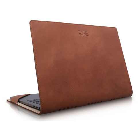 PURE Leather Studio Laptop-Hülle 13" MacBook Lederhülle ATRIA 33,8 cm (13,3 Zoll), Laptop-Hülle für Apple MacBook Air/Pro 13 Zoll Sleeve Cover Case