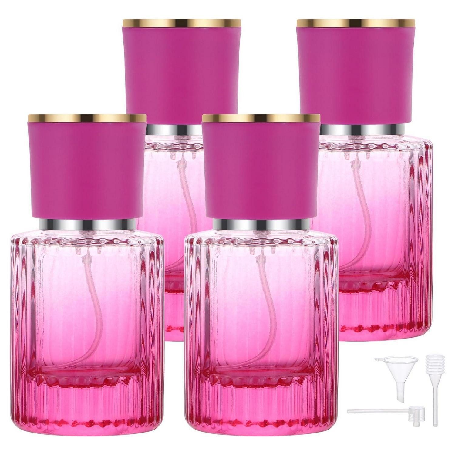 LuxusKollektion Eau de Parfum Parfümzerstäuber Nachfüllbar 4x30ml Farbverlauf Lila