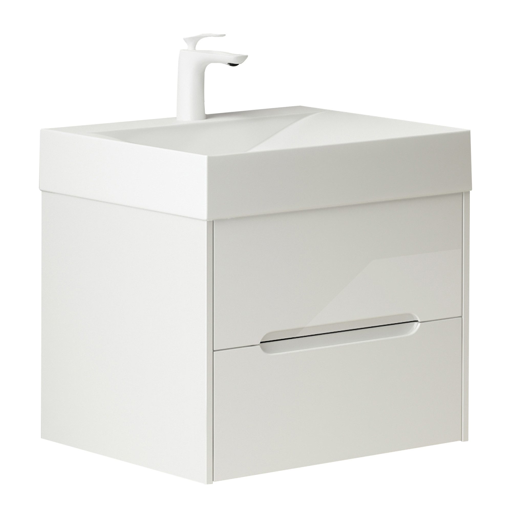 Mai & Mai Badmöbel-Set Waschbeckenunterschrank mit Schubladen inkl. Mineral günstig online kaufen