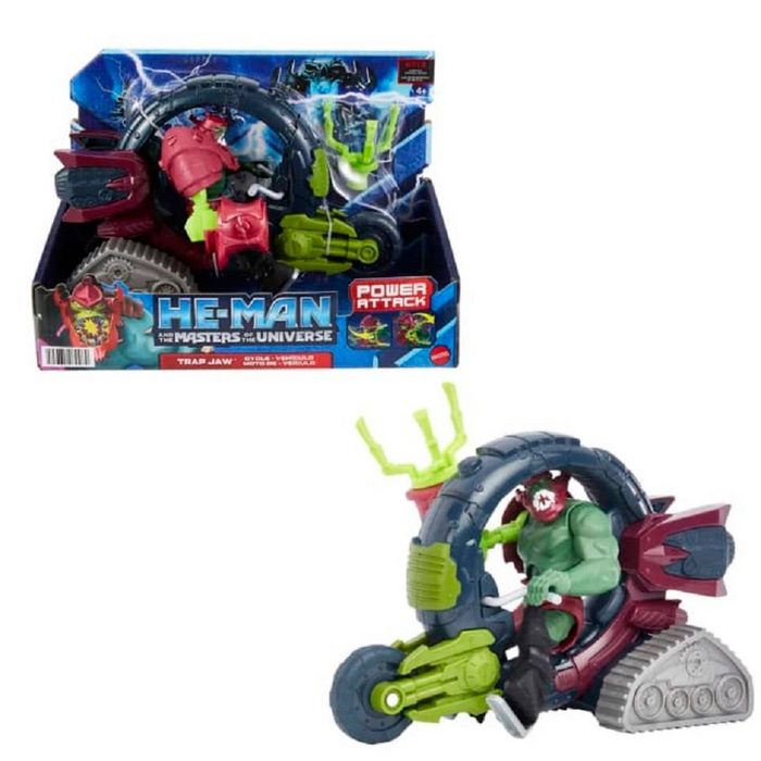 Mattel® Actionfigur He-Man and the Masters of the Universe - Power Attack - TRAP JAW & Motorrad