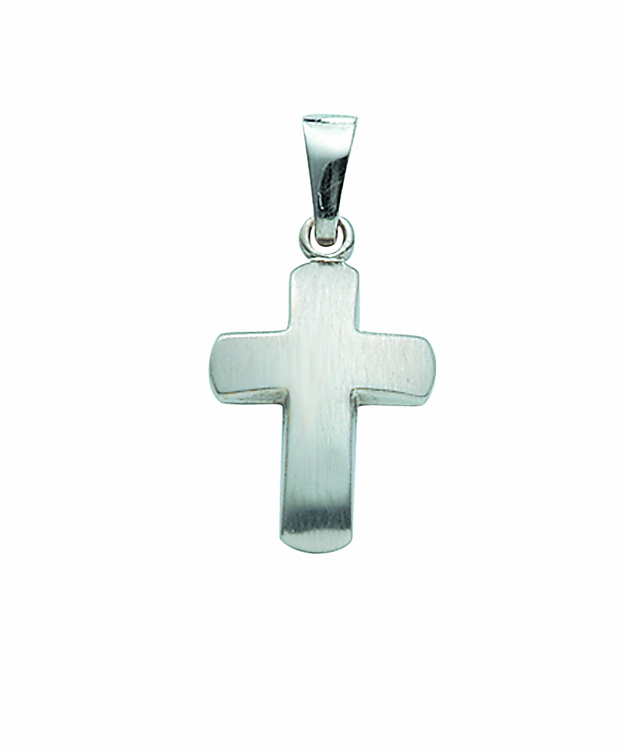 Anhänger, Kette Kreuz Schmuckset Adelia´s Set 585 - Weißgold Halskette mit mit Anhänger