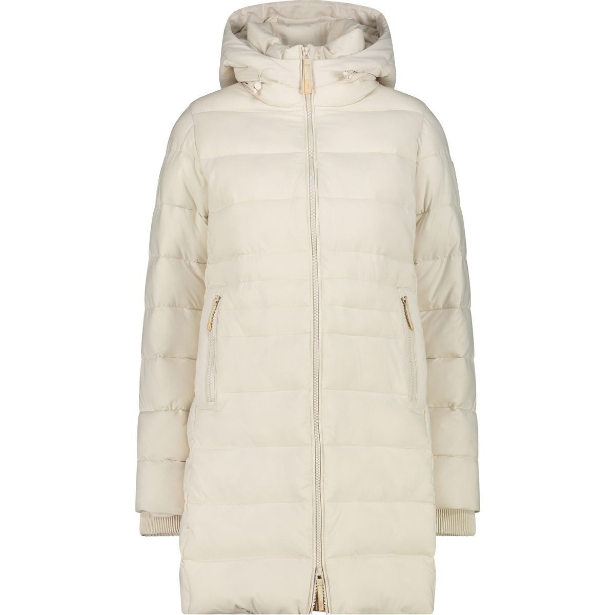 CMP Outdoorjacke Woman Coat Fix Hood Wärmeisolierender und wasserabweisender Mantel mit modernem urbanem