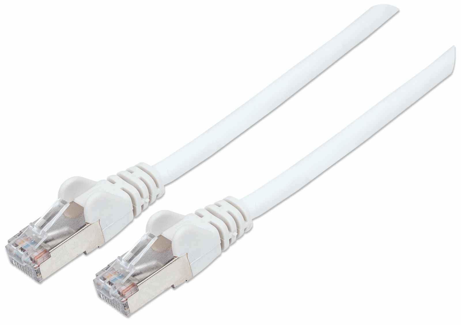 Intellinet Intellinet Patchkabel Cat6a-Stecker/Cat7-Rohkabel 0,5m weiß LAN-Kabel