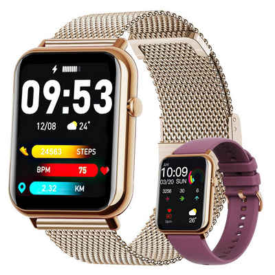 Mutoy Smartwatch, Smartwatch Damen Uhren Herren Fitnessuhr Smartwatch