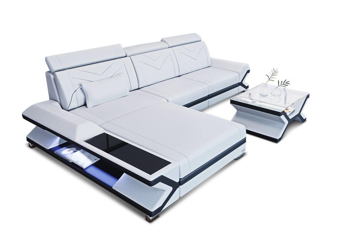 Sofa Dreams Ecksofa Ledercouch Ledersofa Napoli günstig online kaufen
