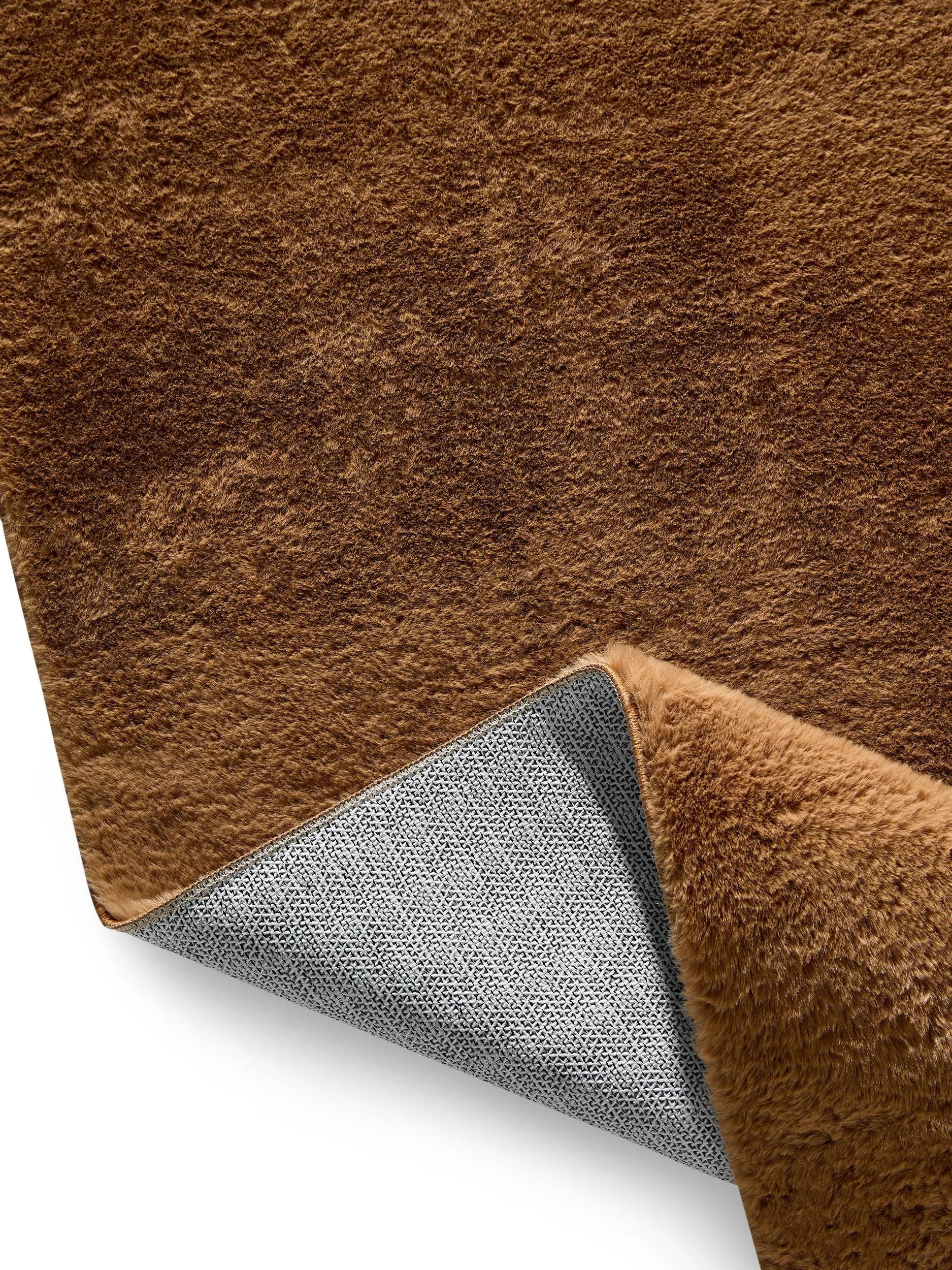 benuta Fellteppich Furry, rechteckig, Höhe: 11 mm, Teppich Wohnzimmer, Esszimmer, Schlafzimmer, Flur, Weich, Rutschfest