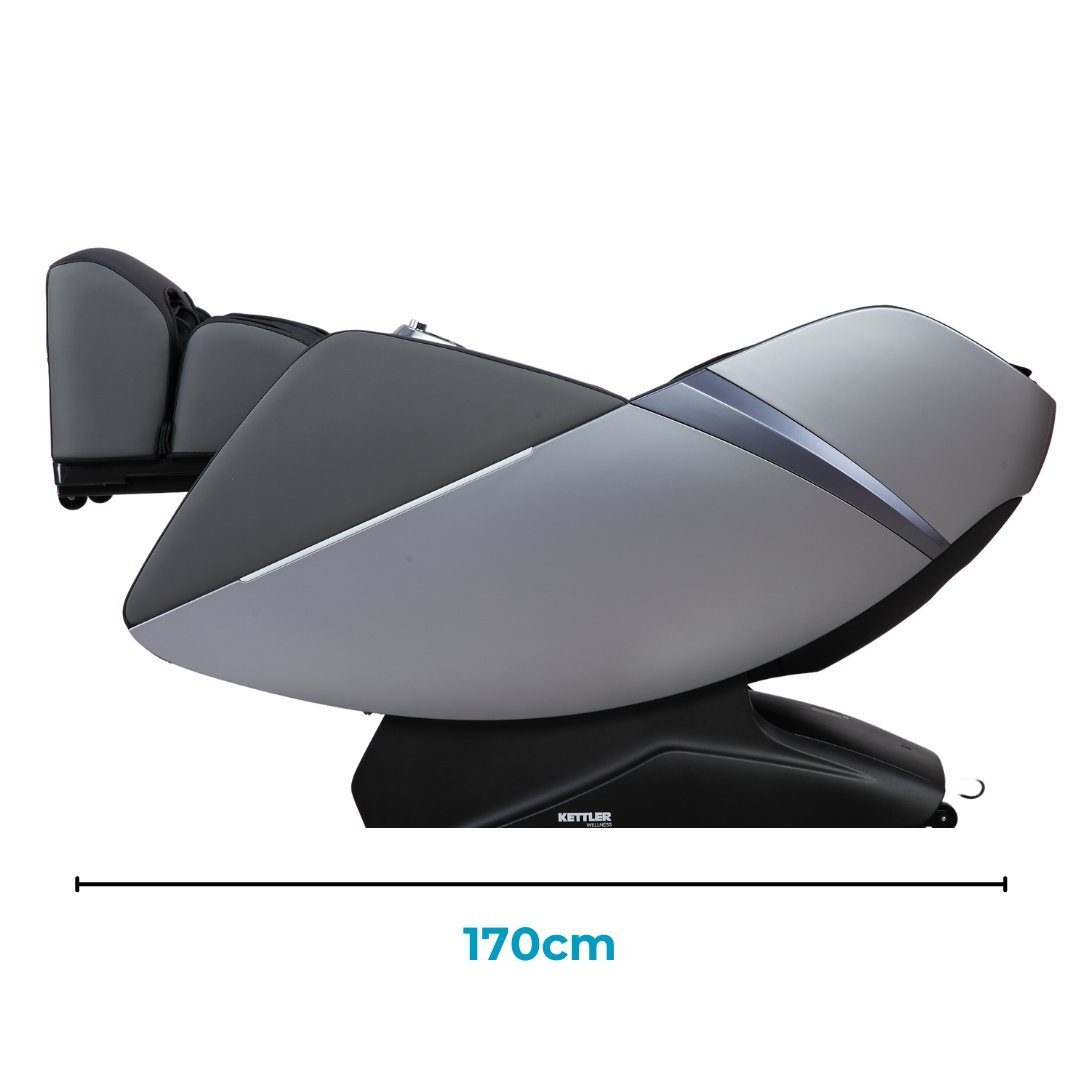 Bluetooth-Lautsprecher KETTLER KETTLER ZERO-Gravity, Massagestuhl Relax Massagesessel Beleuchtung, indirekte Schwarz,