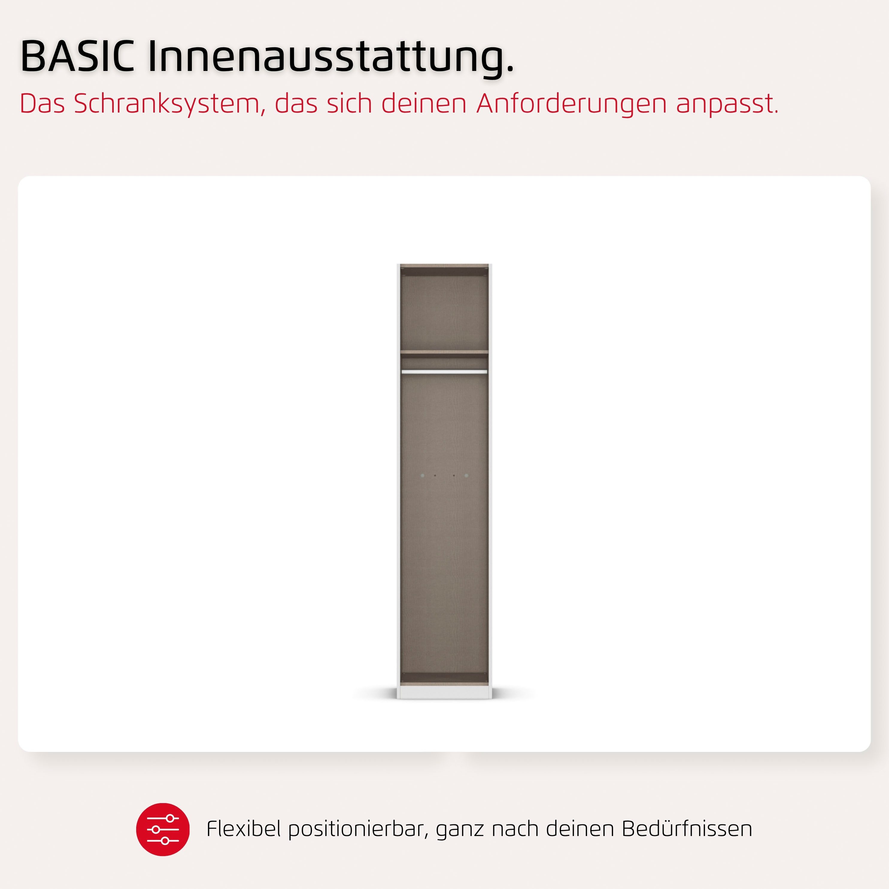rauch Kleiderschrank Schlafzimmer Garderobe Kinderzimmer WELTNEUHEIT TYNDA by rauch-ONE (3 Ausstattungsvarianten - Breiten 47-405 cm, Höhen 187/212/231 cm) PATE – Bild 4 von 5