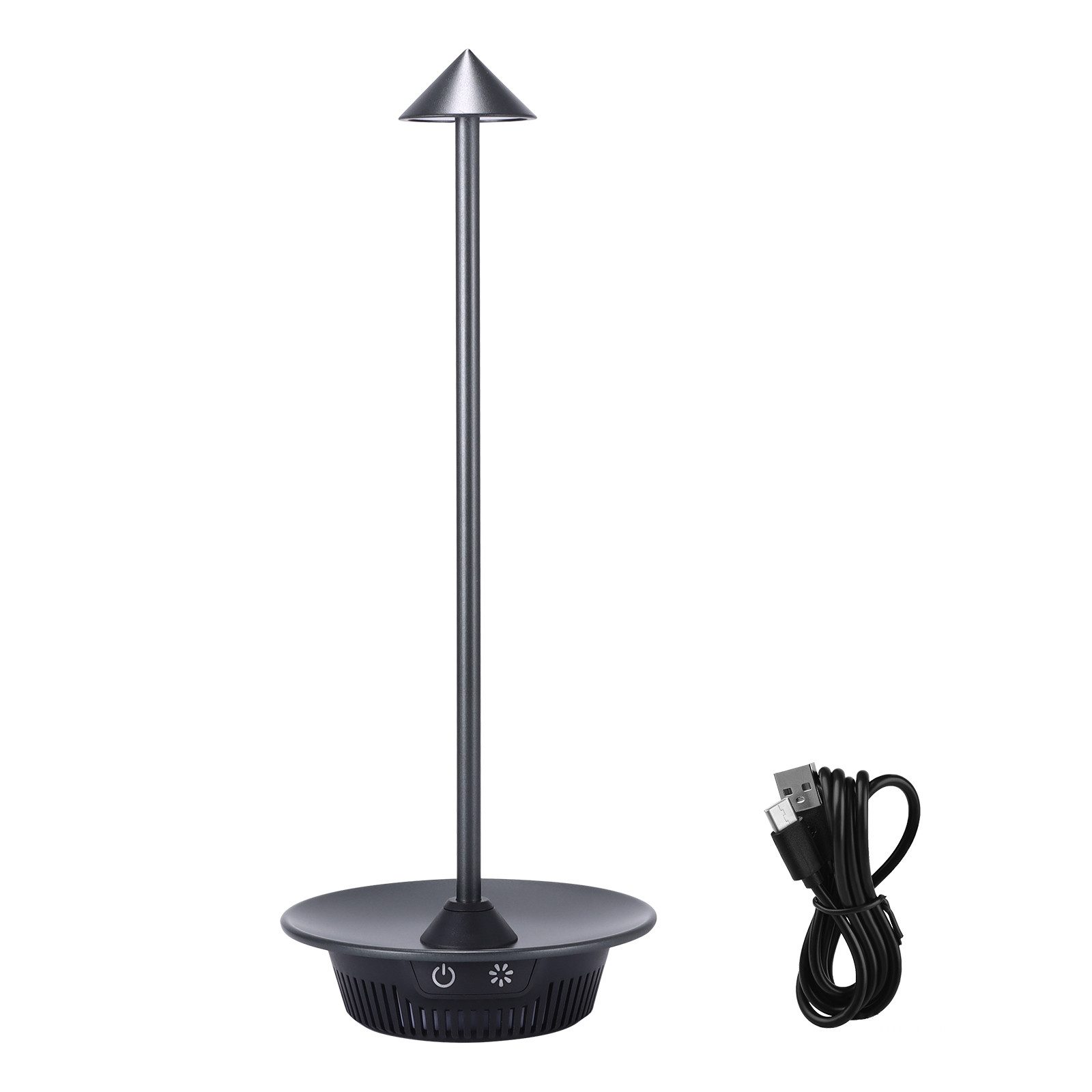Nachttischlampe Dimmbar LED Tischleuchte USB Aufladbar Tischlampe Kabellos