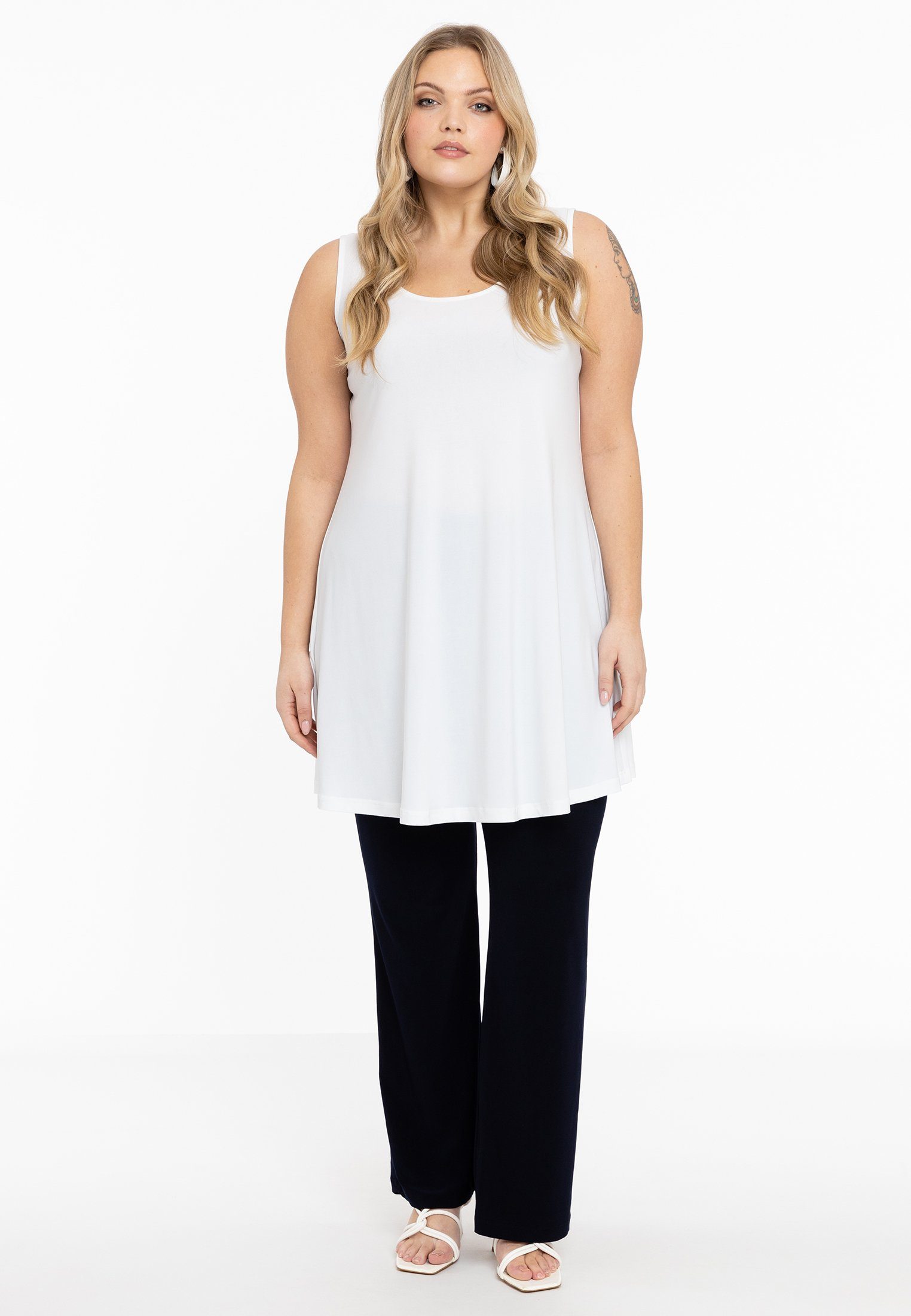 YOEK Shirttop Damen Longtops Große Größen