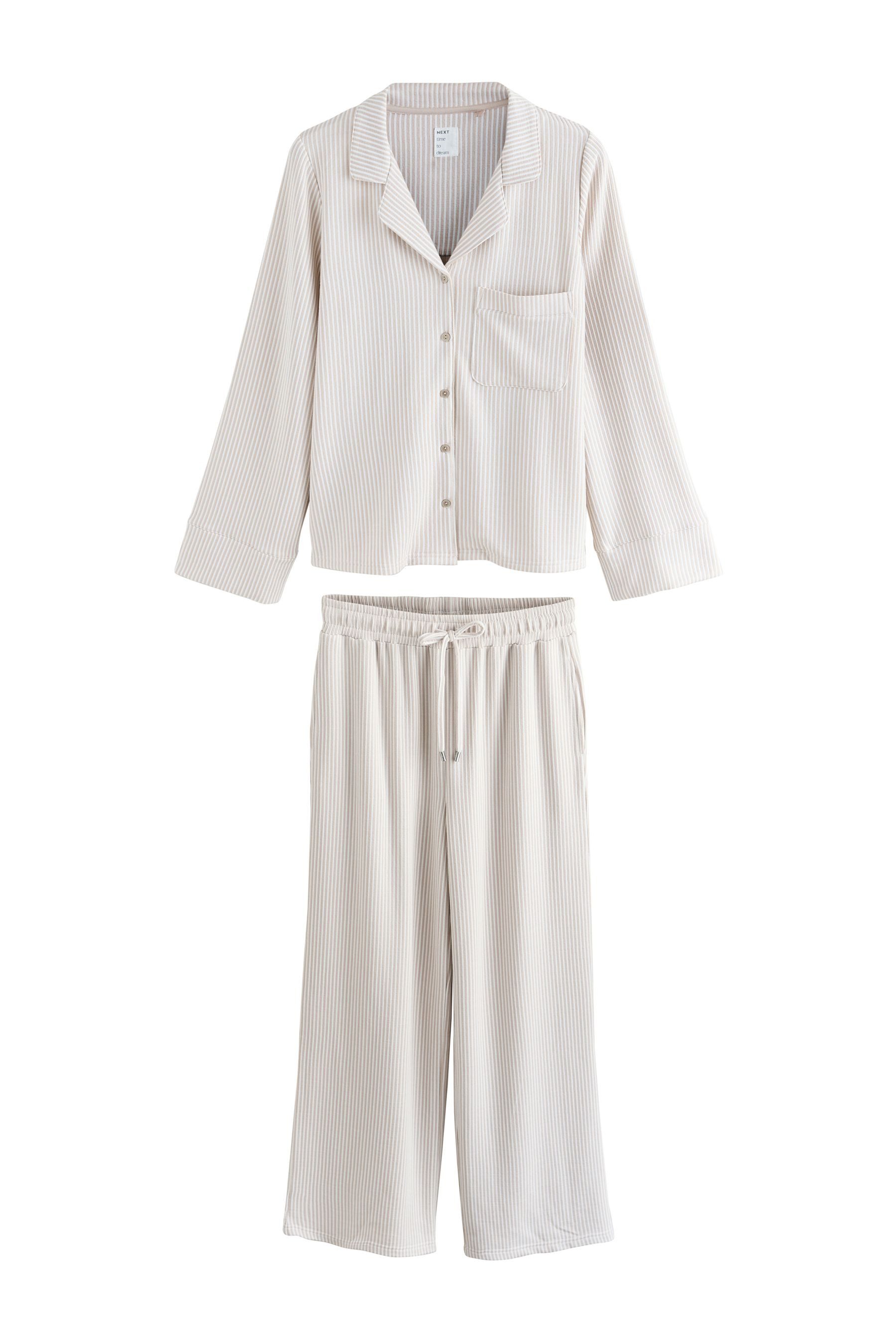 Next Pyjama Jersey-Pyjama mit Knopfleiste (2 tlg)