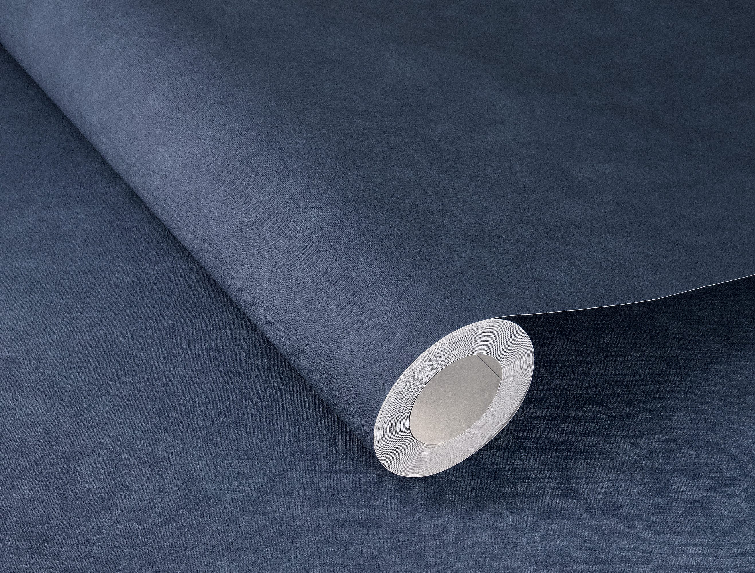 Rasch Vliestapete Vliestapete Unis blau-dunkelblau 330106