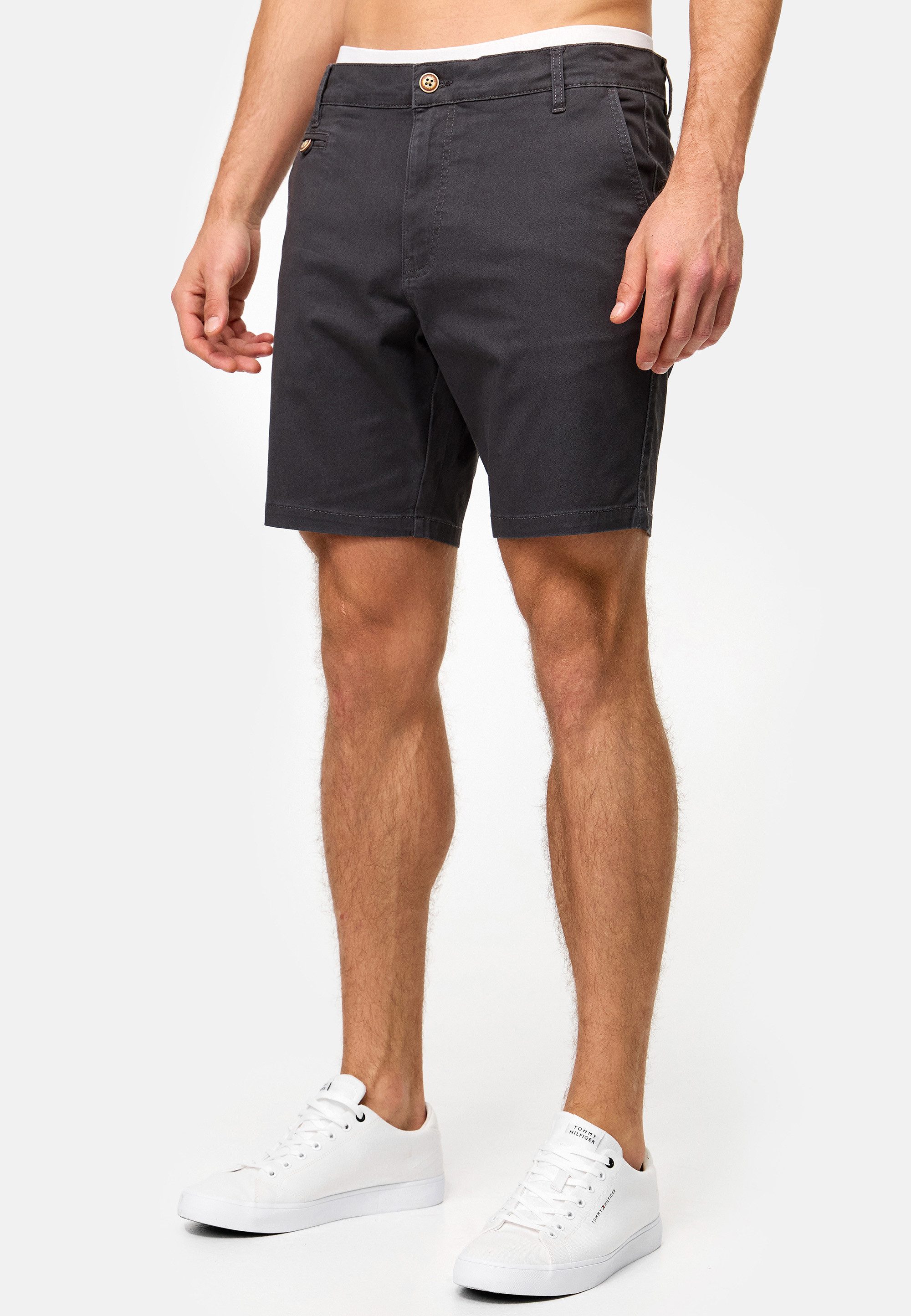 Indicode Chinoshorts Herren INSylvester Chino Shorts Herrenshorts aus elastischer Baumwoll-Qualität