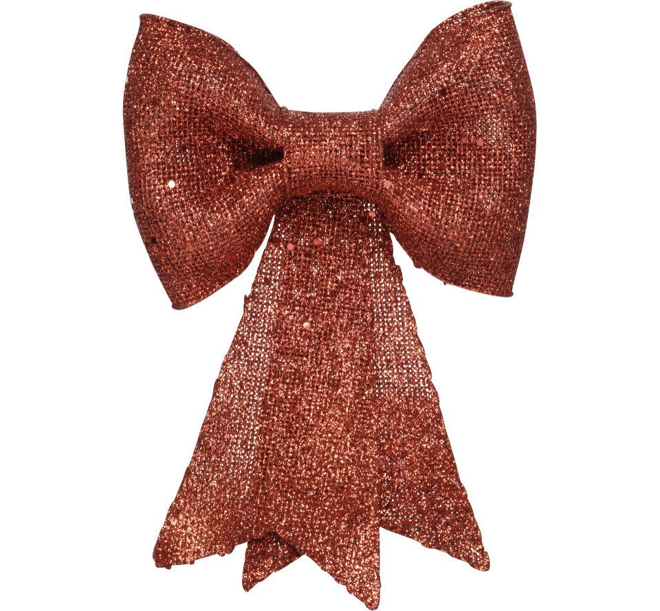 Kaemingk Christbaumschmuck Kaemingk Kunst-Schleife Glitterhänger 1,5 x 22 x