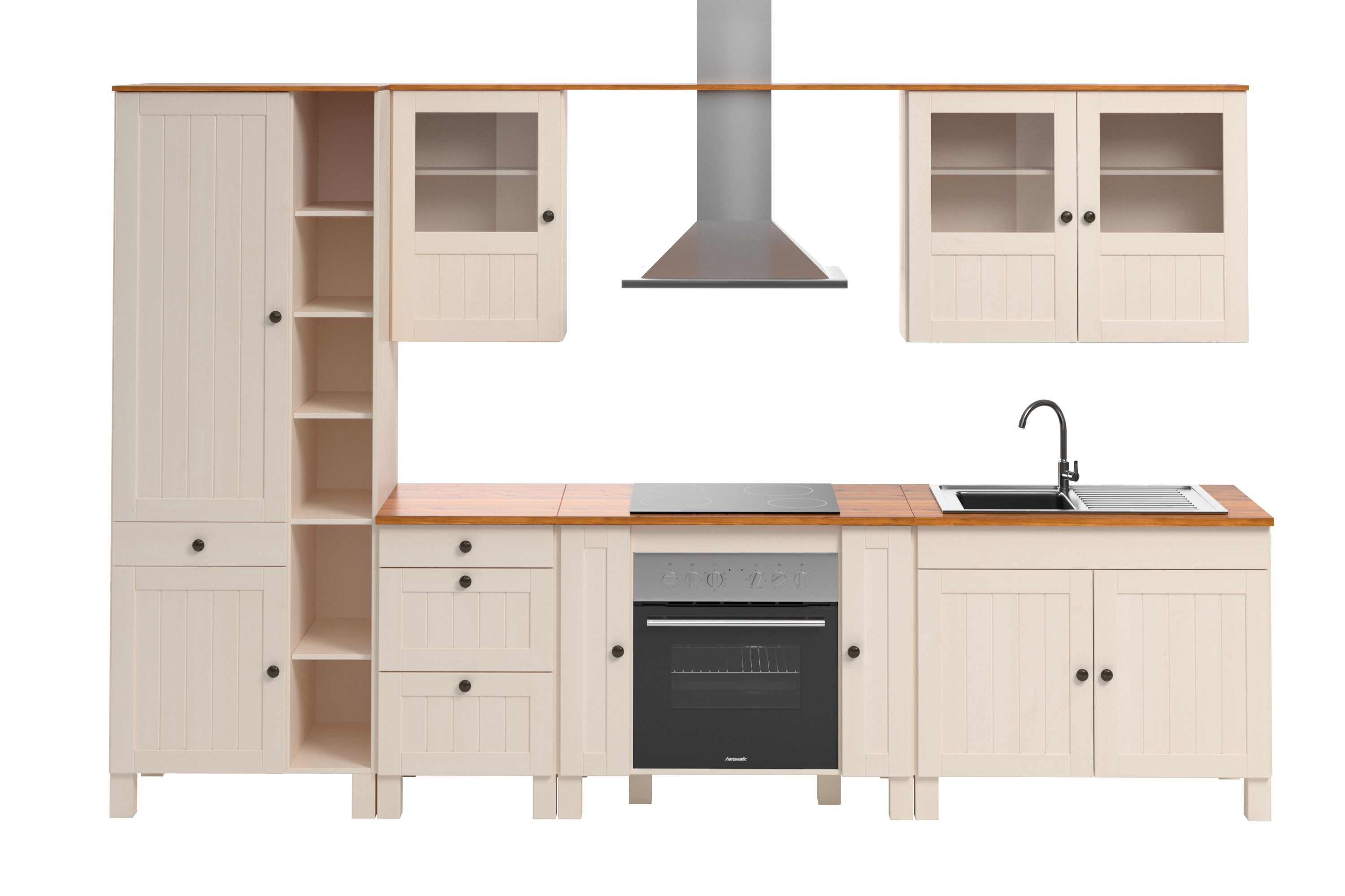 Home affaire Кухниzeile Alby2, (Set), Breite 325 cm, ohne E-Geräte