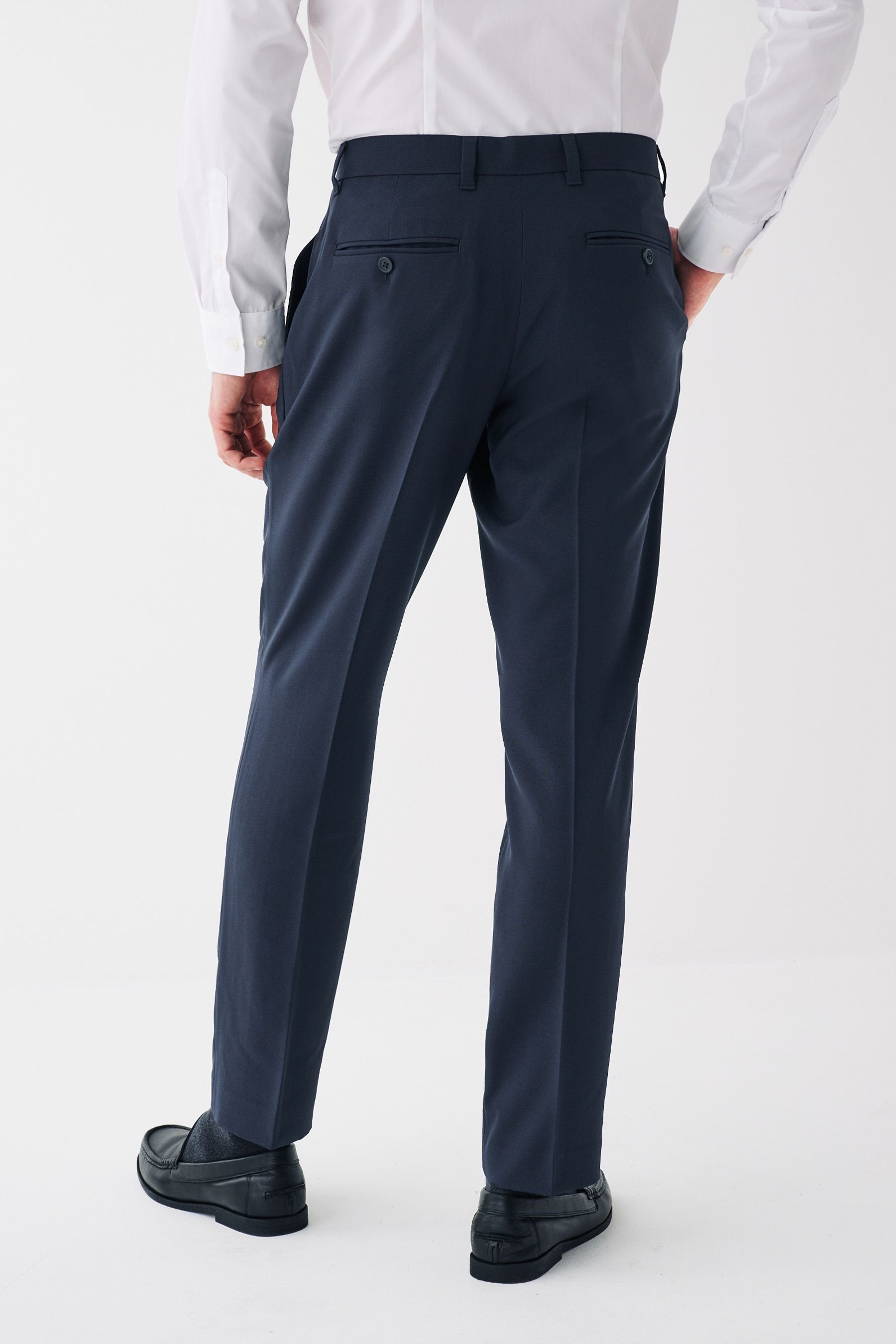 Next Stoffhose Formelle Flatfront-Hose (1-tlg) – Slim Fit