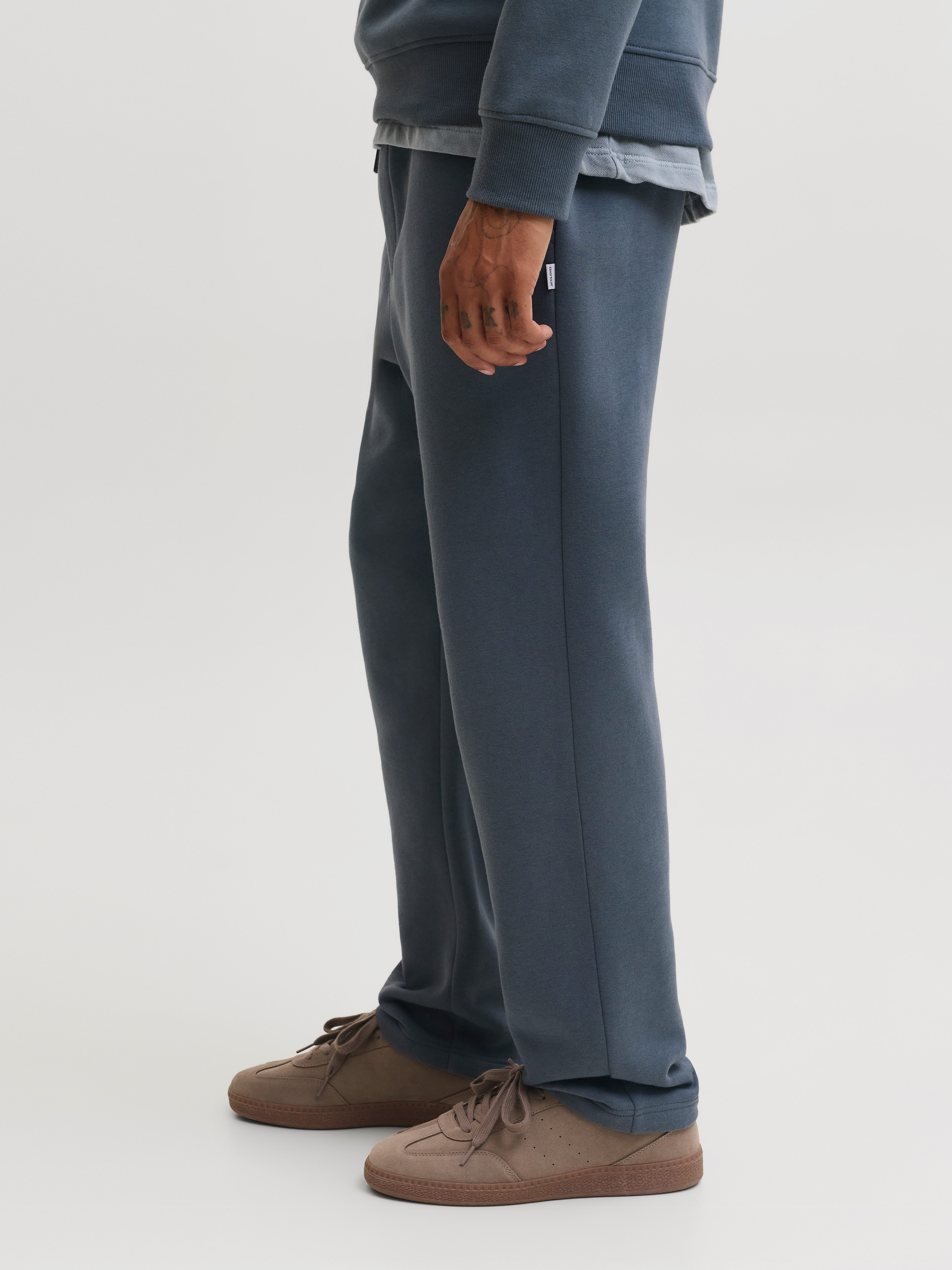 Jack & Jones Sweathose JPSTKANE BRADLEY UNCUFFED SWT PANTS NOOS Materialmix, relaxed fit – Bild 2 von 5