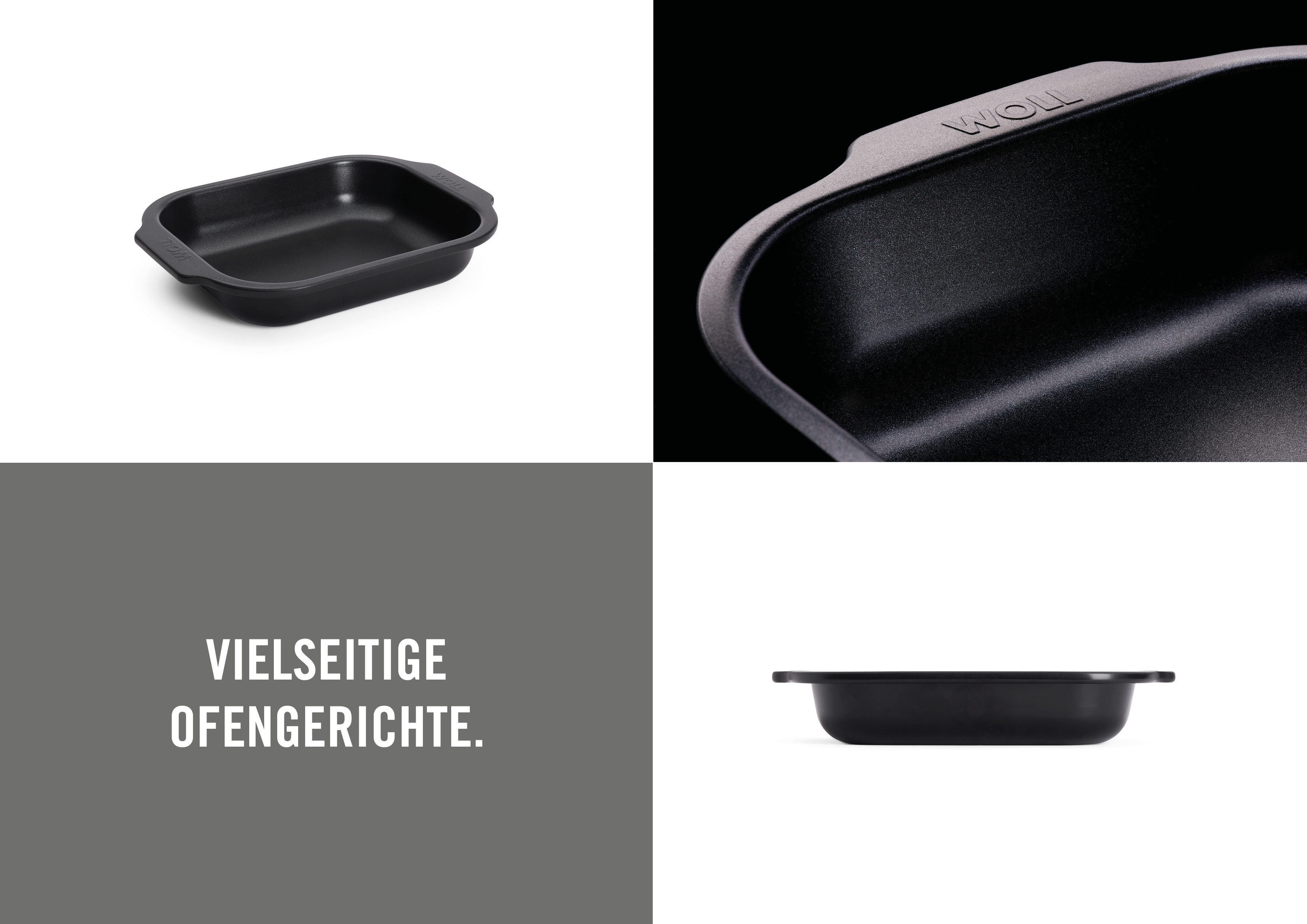WOLL Auflaufform Roast it!, Aluminium, (4-St), Antihaftbeschichtet