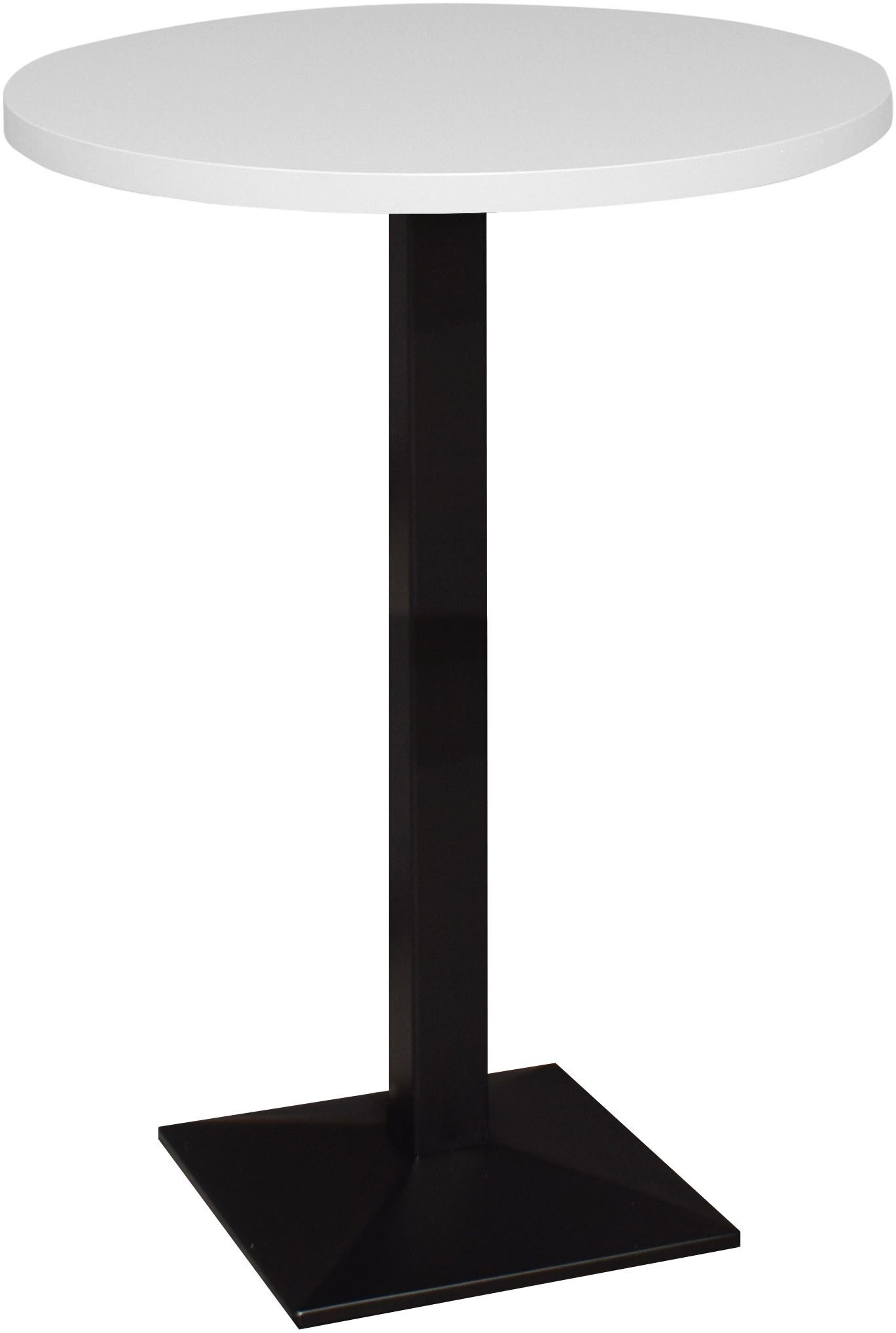 Mäusbacher Bistrotisch Big Bistro Metall, Quadrat-Säulengestell, runde Platte Ø 70 cm x H 105 cm