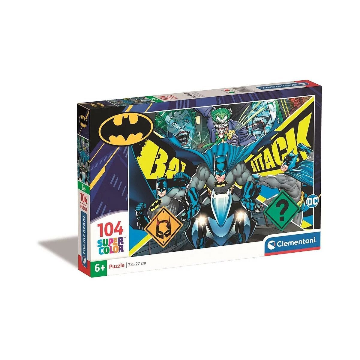 Clementoni® Lernspielzeug Batman Attack Clementoni Puzzle 104-teilig