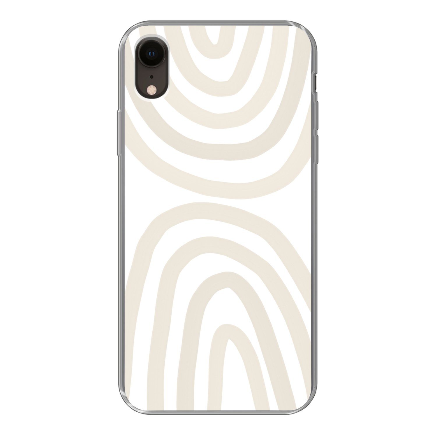 MuchoWow Handyhülle für Apple iPhone XR Regenbogen - Pastell - Design - Abstrakt, Smartphone-Bumper, Print, Handy Schutzhülle Dünn