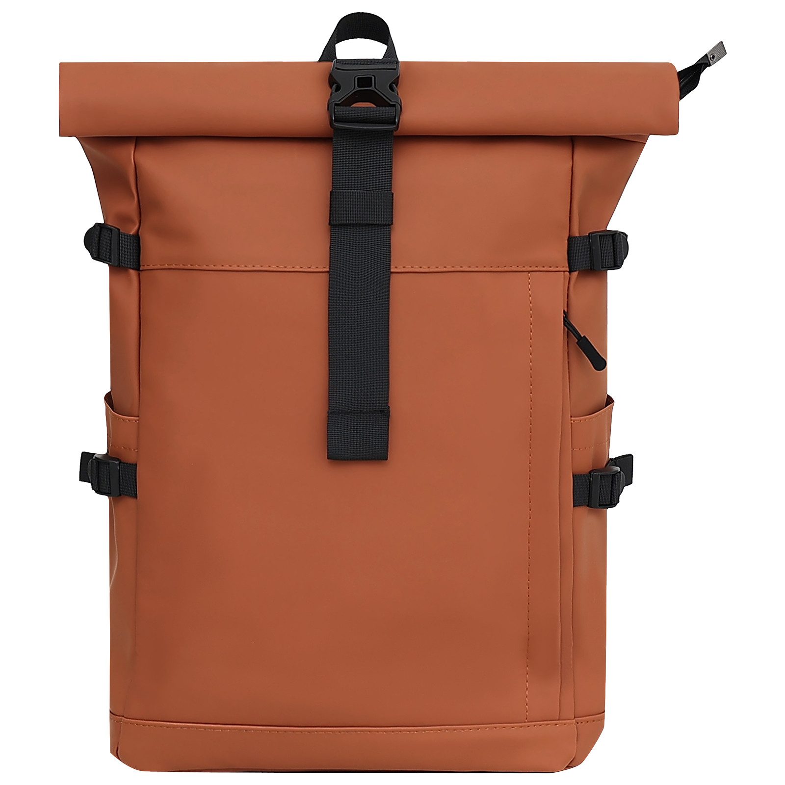 EAAKIE Rucksack RollTop Rucksack Freizeitrucksack Herren Damen Wasserabweisend, spritzwassergeschütztes Polyester und wasserabweisende Reißverschlüsse