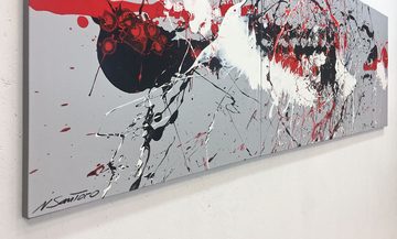 WandbilderXXL XXL-Wandbild Clash Light 210 x 70 cm, Abstraktes Gemälde, handgemaltes Unikat