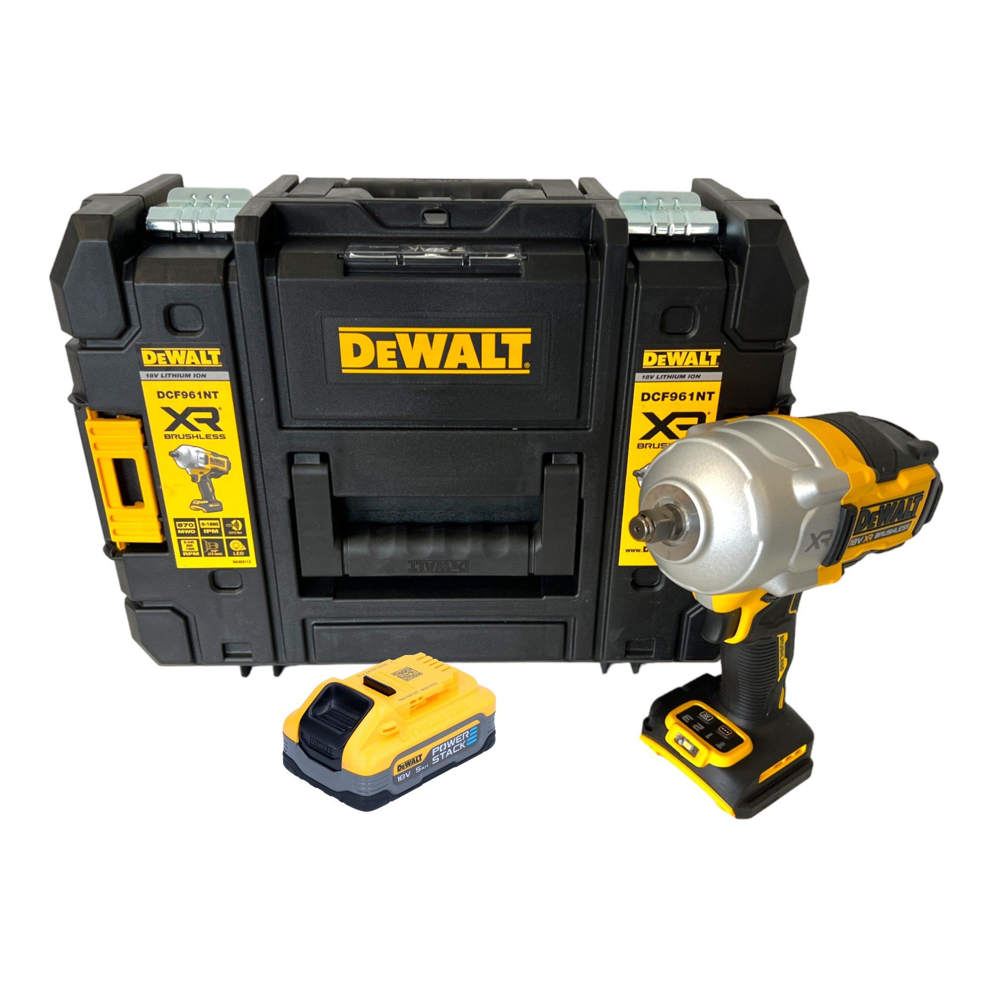 DeWalt Akku-Schlagschrauber DCF 961 NT 18 V 1632Nm 1/2" + 1x Akku DCBP 518 18V 5,0 Ah - ohne Lader