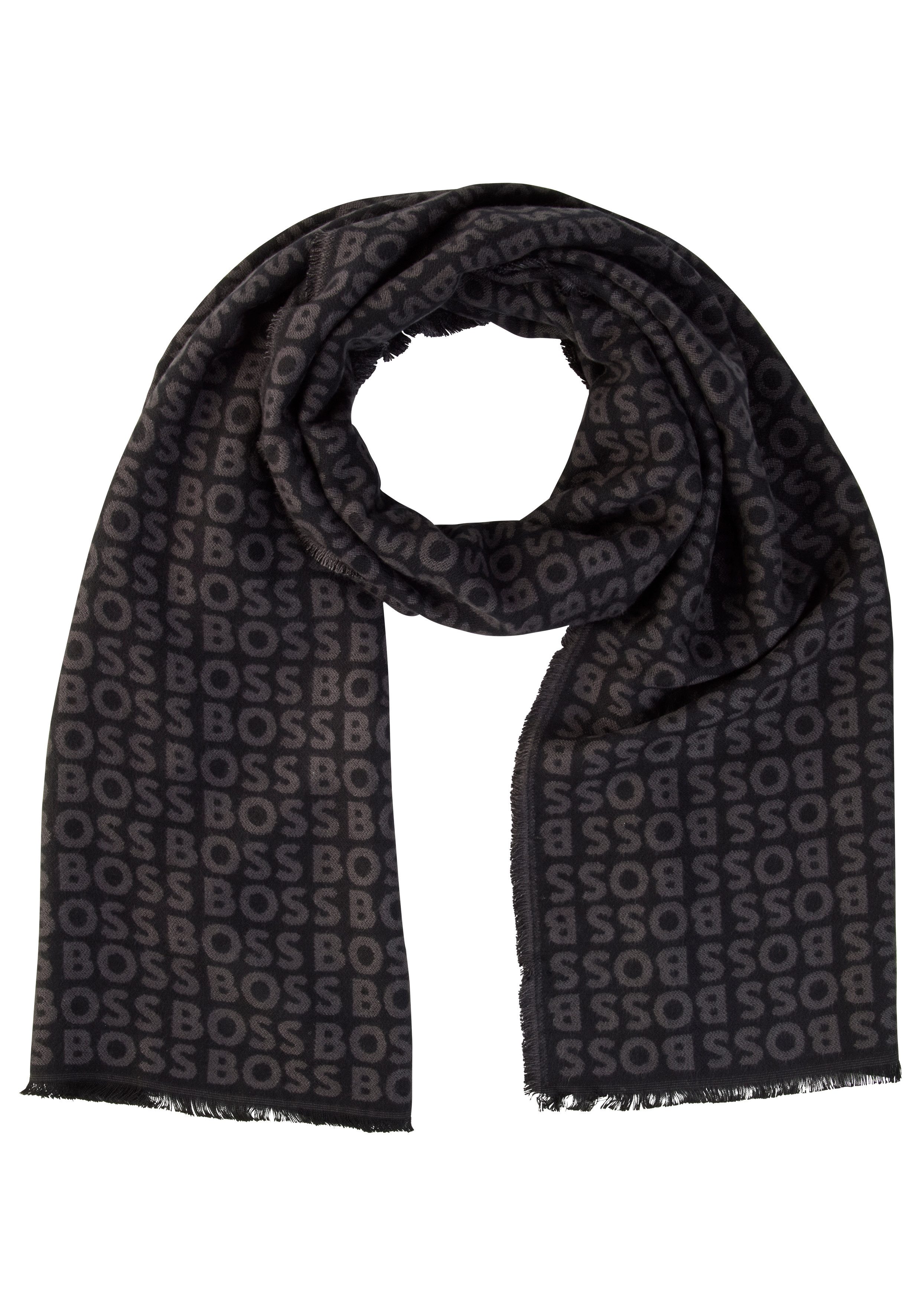 BOSS Schal Tadic, mit Logoschriftzügen günstig online kaufen
